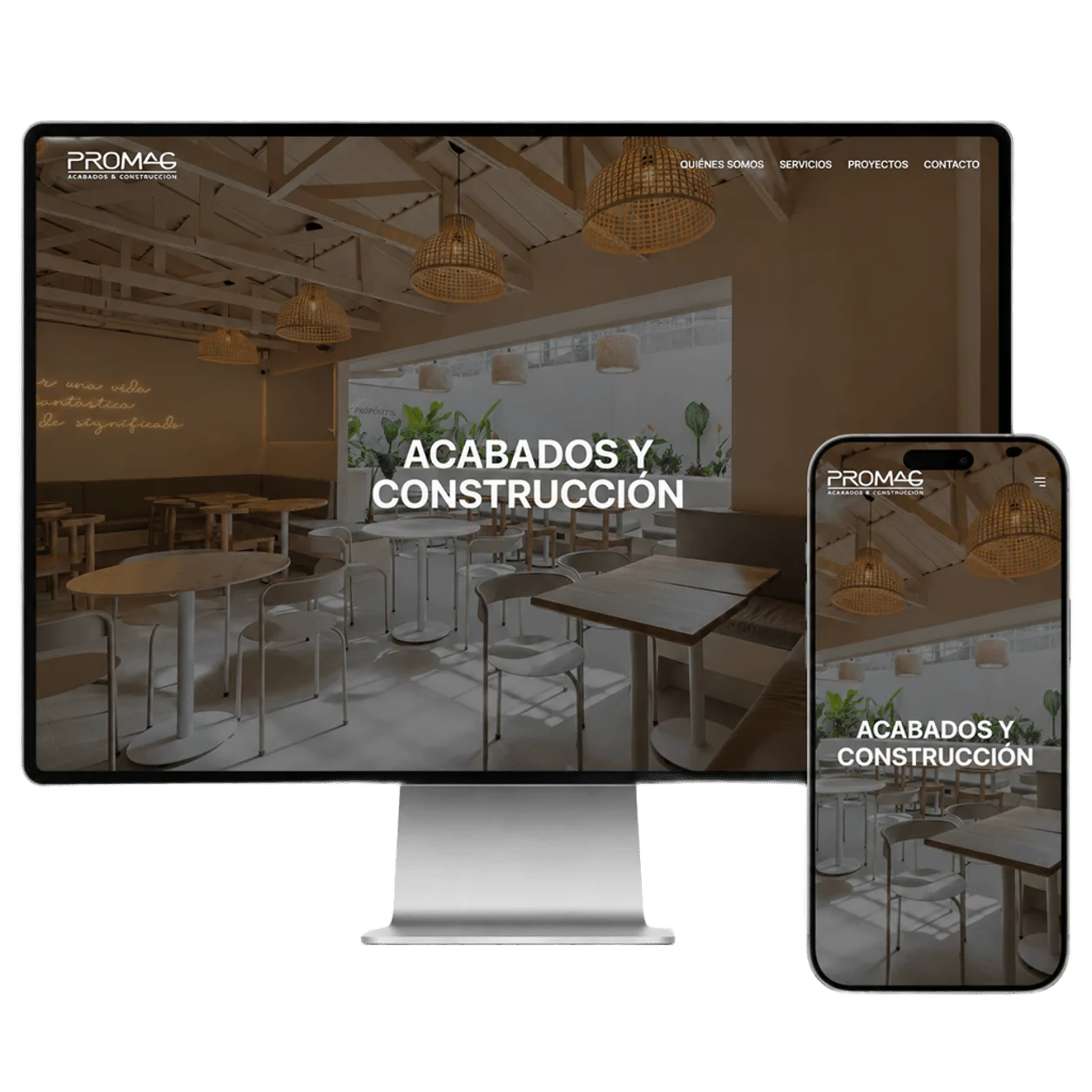 Página web responsive desarrollada para Promag